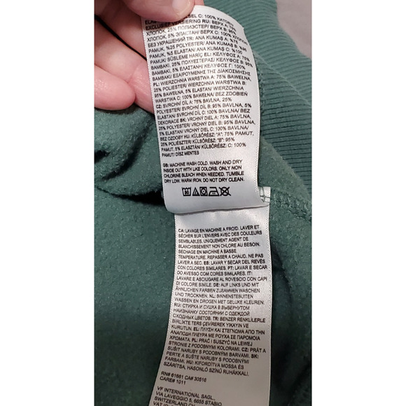 The North Face Pullover Hoodie Women S Green Logo Outdoor Casual Sweatshirt - Picture 9 of 11